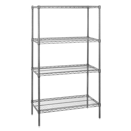 Bsc Preferred 48 x 24 x 54'' - 4-Shelf Wire Shelving Starter Unit BUY00443918